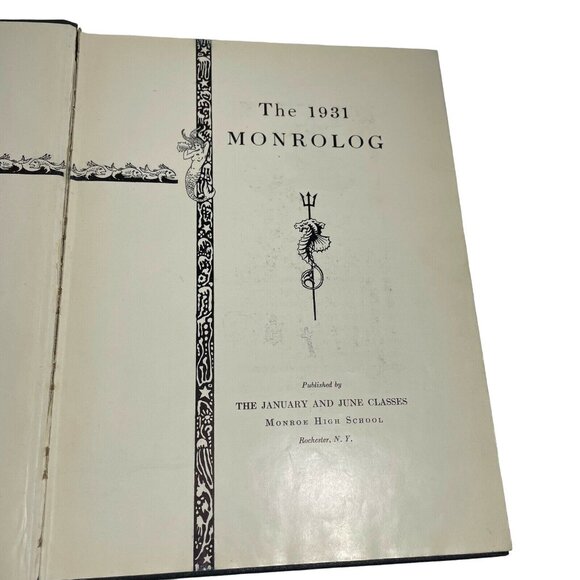 Monroe High School Yearbook Rochester New York 1931 Monrolog Hardback u - Picture 7 of 12